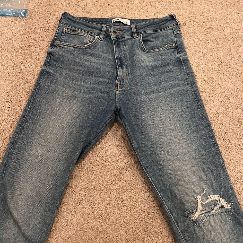 Zara Classic Blue Denim Pants